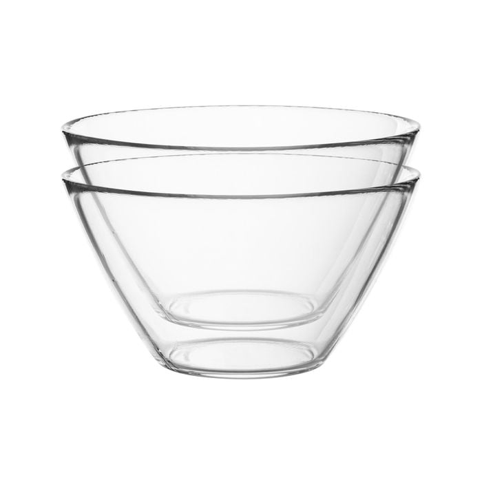 Bormioli Rocco 6pc Basic Glass Kitchen Mixing Bowl Set - 1.8l