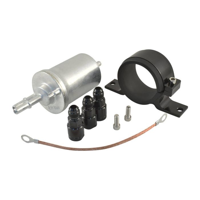 Calflow GM LS EFI Fuel Filter/Regulator Kit with Billet Aluminium Bracket & Fittings