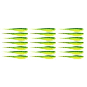 3x 7PK 3.75In Rapala Crush City The Jerk Soft Plastic Minnow Lures - Budgie