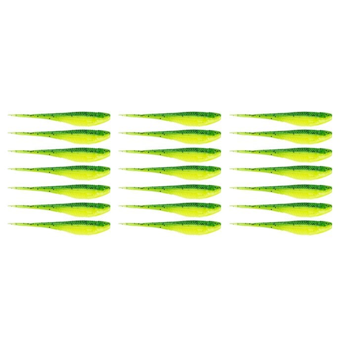 3x 7PK 3.75In Rapala Crush City The Jerk Soft Plastic Minnow Lures - Budgie