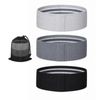 PROFLEX 3-Piece Hip Resistance Band with Storage Bag, Grey, Dark Grey, Black Pack