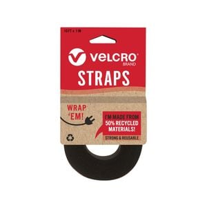 VELCRO Brand 2.5cm x 3m Black ECO Roll