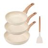 Zuni 3pcs Nonstick Cookware Frypan Set 20/24/28cm Granite Coating