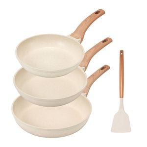 Zuni 3pcs Nonstick Cookware Frypan Set 20/24/28cm Granite Coating