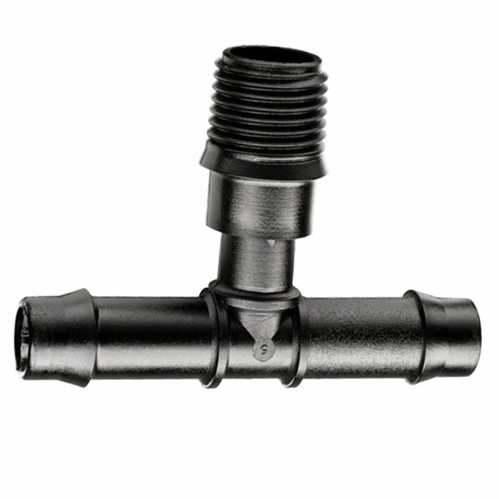 Pope 13mm Barbed x 15mm BSP Threaded Tee - 3 Pack