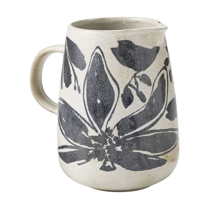 Ecology Midnight Floral Silhouette Water/drink Jug/pitcher Cecile 1.2l