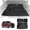 Boot Liners For Nissan Patrol 2012-onwards Y62 Series All Weather Heavy Duty Cargo Trunk Cover Mats Luggage Tray 3 Pcs Version