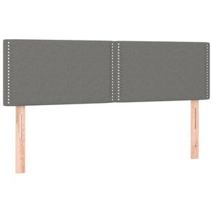 vidaXL Headboards Bedroom Furniture Wall Bed Header 2 pcs Dark Grey 72 cm Fabric