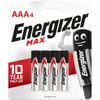 Energizer Max AAA Battery - 4 Pack