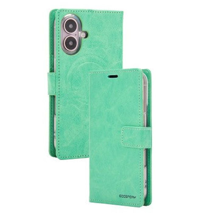 Goospery Bluemoon Diary for iPhone 16 Plus - Mint, With Magsafe
