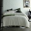 Accessorize Sanford Green Striped Pattern Quilt Cover Set Double