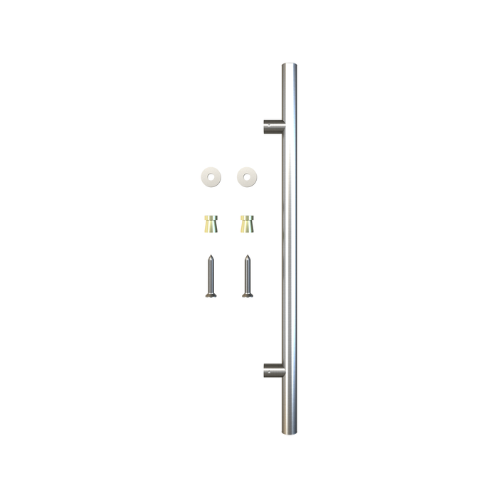 Rolltrak 600mm Stainless Steel Barn Door Round Single Pull Handle