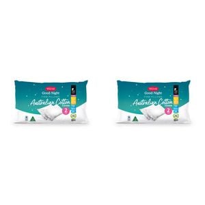 4pc Tontine Good Night Australian Cotton Pillows Pack - Firm