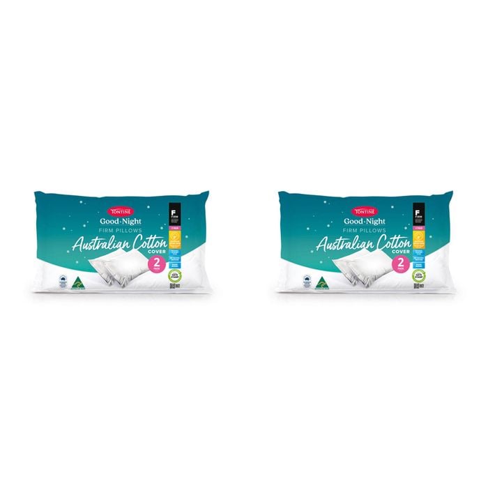 4pc Tontine Good Night Australian Cotton Pillows Pack - Firm