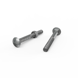 ZENITH M16 x 150mm Hot Dip Galvanised Cup Head Bolts & Nuts - Each