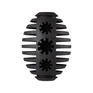 Gladiator 10cm Black Rubber Rugby Dog Toy