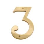 Sandleford 150mm Brass House Number 3