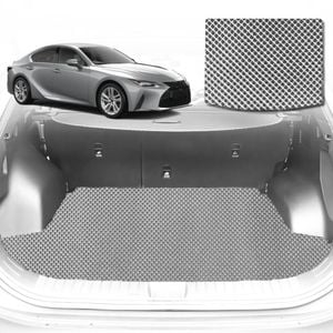6D Diamond Car Boot Mat for Lexus IS 30R, 31R2013-2021-Cargo Mat-Grey-Outback GT