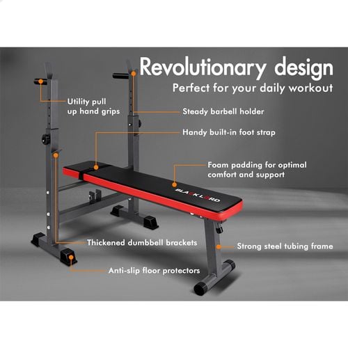 BLACK LORD Weight Bench Squat Rack Bunnings Australia