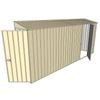 Build-a-Shed 0.8 x 4.5 x 2m Skillion Single Hinged Side Door Shed - Cream