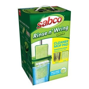 Sabco Rinse N’ Wring Gen 2 Microfibre Mop Set with Bonus Refill