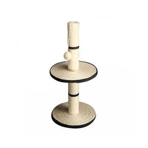 Pet One Cat Scratching Tree Post 2 Tier With Ball - 30x30x64cm (grey)