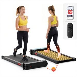 Everfit 2 In 1 Walking Pad Treadmill Dual-sided Under Desk Treadmills With Foot Massage For Home Gym