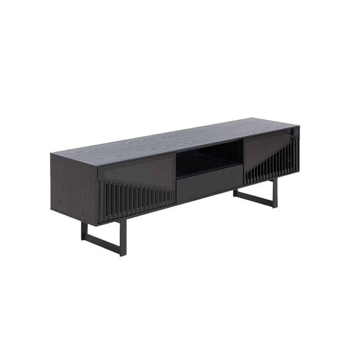 Modern Furniture MONTANA Entertainment TV Unit 160cm - Black Ash