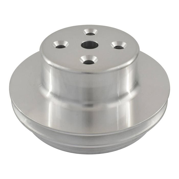 Big Block Chev Aluminium Water Pump Pulley 2 Groove suits Long Water Pump