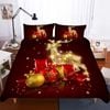 3D Christmas Gift Reindeer Quilt Cover Set Bedding Set Pillowcases 38