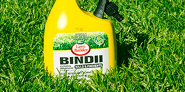 Bottle of weed killer
