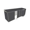 Build-a-Shed 1.5 x 6 x 2m Single and Double Hinged Side Door Skillion Shed - Grey
