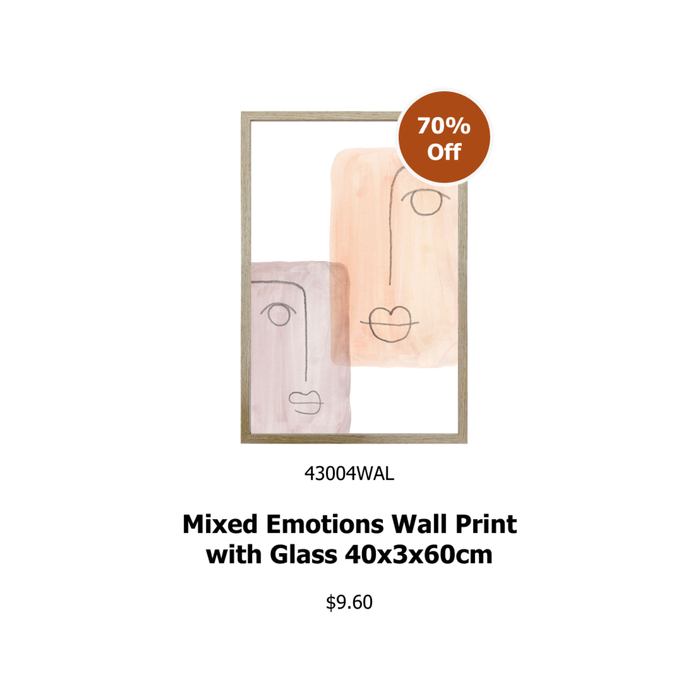 Willow & Silk Small Abstract Faces Framed Print Indoor Wall Art