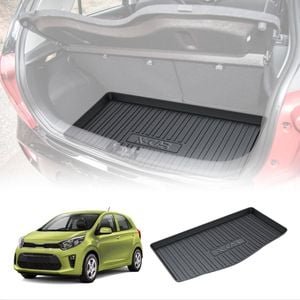 Heavy Duty Trunk Cargo Mat Boot Liner Luggage Tray Fit Kia Picanto 2016-Onwards
