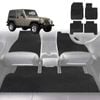 6D Diamond Car Floor Mats for Jeep Wrangler 1996-2006-Full Set-Black-Outback GT