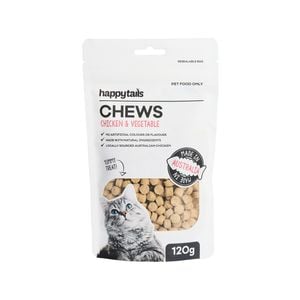 Happy Tails 120g Cat Treat Chicken and Vegetable Chews