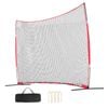 VEVOR 507x312cm Barricade Backstop Net Red Portable Practice Equipment with Carry Bag