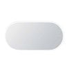 Attica Nobu Oval 1500 x 750mm Matte White Metal Framed LED Mirror