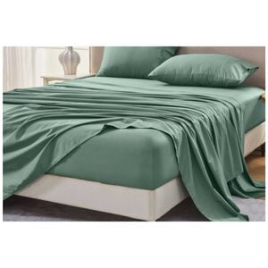Grosvenor House 500TC Egyptian Cotton Flat Bed Sheet Only Double Slate