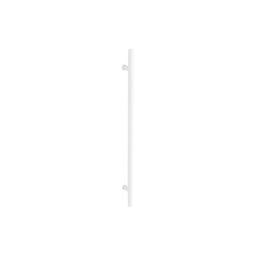 Zanda 900mm White Back To Back Round Profile Pull Handle 7092BBWHT