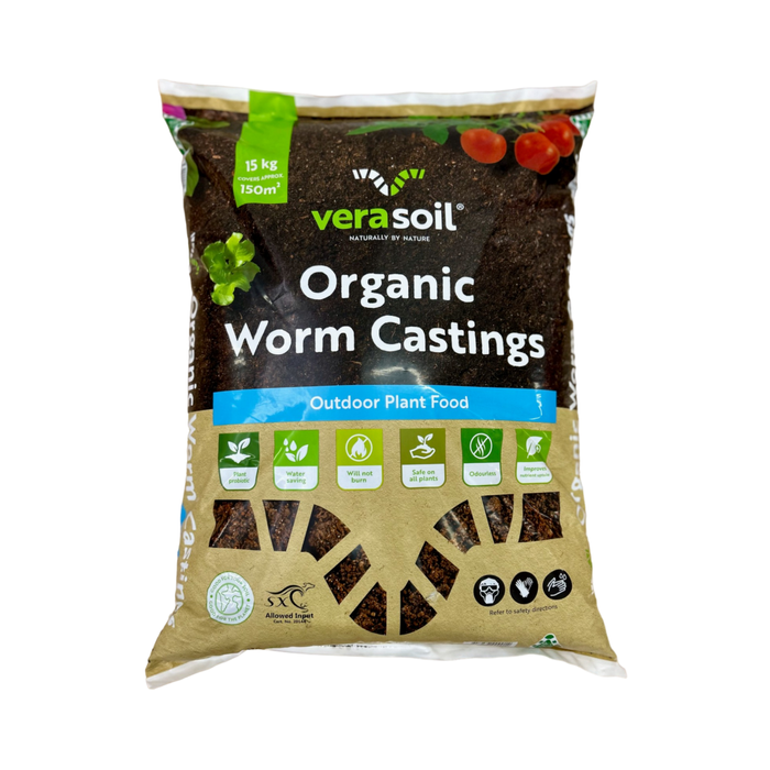 Verasoil 15kg Pure Worm Castings All Purpose Fertiliser