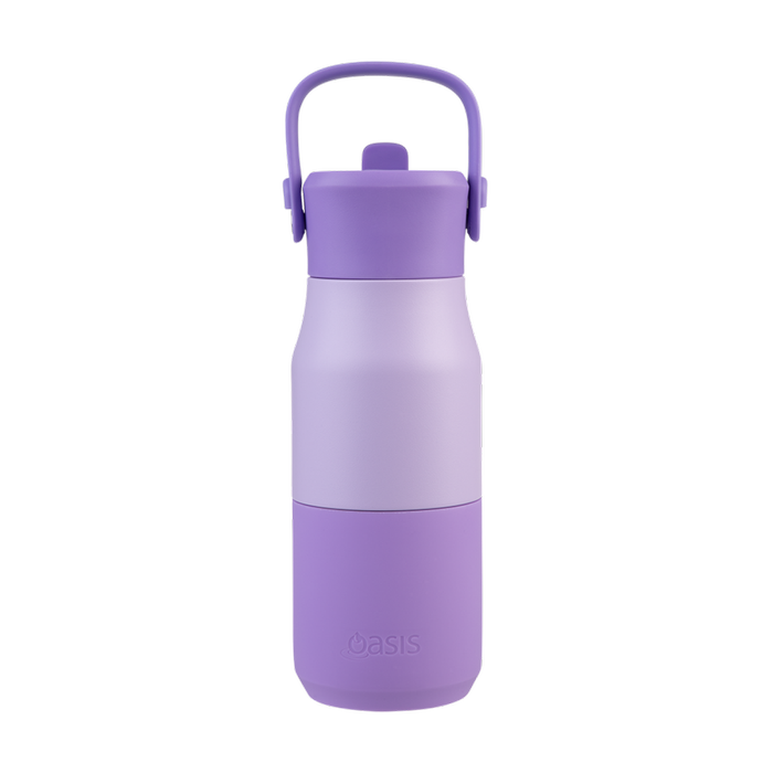 Oasis Insulated Jnr Drink Bottle With Sipper 400ml - Lilac