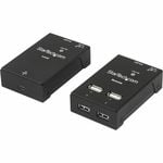 StarTech.com 4 Port USB 2.0-Over-Cat5-or-Cat6 Extender - up to 130ft (40m)~ - 4 x USB - 50.29 m Extended Range - Steel