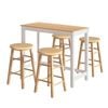 Artiss Bar Table and Stools Set Dining Desk Kitchen Chairs Cafe Pub