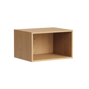 Kaboodle 360x500-600mm Oak Latte Customisable Microwave Open Shelf