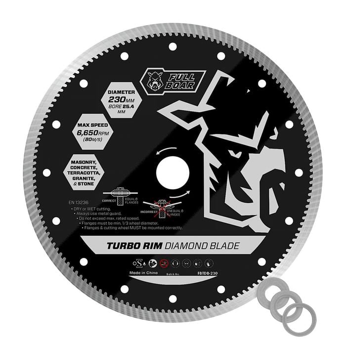 Full Boar 230mm Turbo Rim Diamond Blade