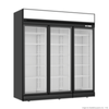Thermaster LG-1563DF Black Upright Three Glass Door Freezer