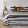 Bambury King Bed Indiana Grey Quilt Cover Set Soft Touch Woven Home
