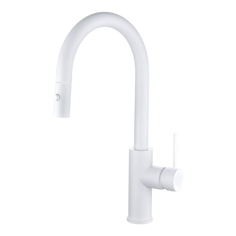 Resonance 35mm White Side Lever Multi-Function Sink Mixer WELS 5 Star 6L/min