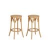A Set of 2 Artiss Bar Stools Wooden